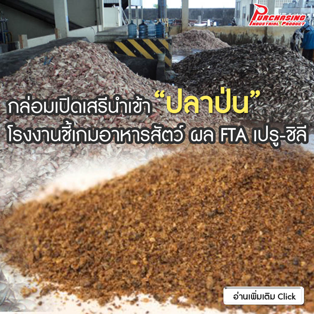 กล่อมเปิดเสรีนำเข้า “ปลาป่น” โรงงานชี้เกมอาหารสัตว์ ผล FTA เปรู-ชิลี