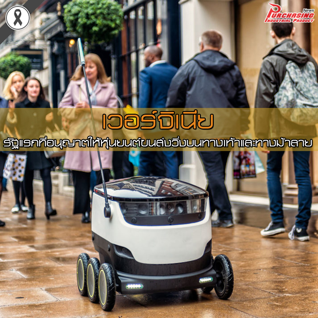 เวอร์จิเนีย รัฐแรกที่อนุญาตให้หุ่นยนต์ขนส่งวิ่งบนทางเท้าและทางม้าลาย