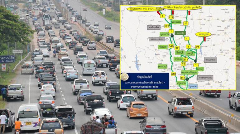 แนะเส้นทางเลี่ยง-ลัด! คนเดินทาง เหนือ-อีสาน-ใต้ ปีใหม่ ลดปัญหาจราจร