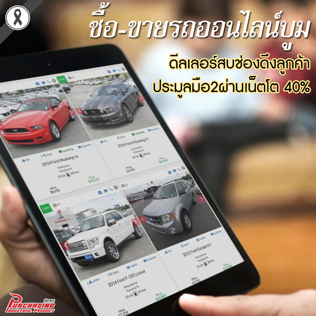 ซื้อ-ขายรถออนไลน์บูม ดีลเลอร์สบช่องดึงลูกค้า ประมูลมือ2ผ่านเน็ตโต 40%