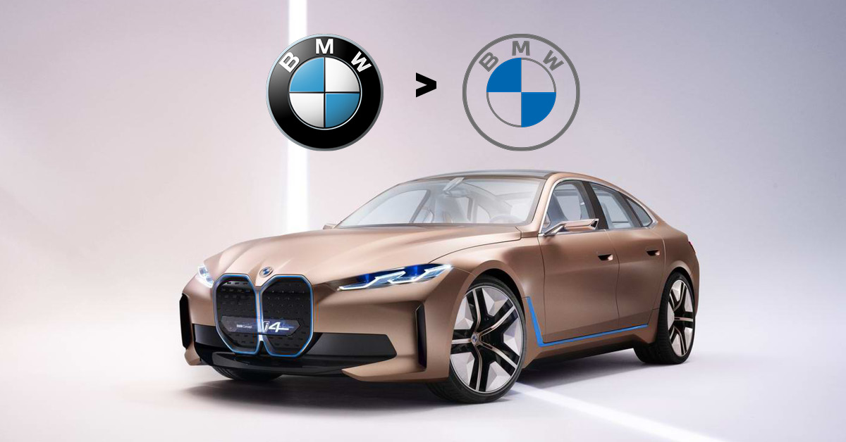 BMW เปลี่ยนโลโก้บริษัทใหม่ในรอบ 23 ปี เน้นดีไซน์โปร่งใส พร้อมเผยโฉม i4 รถไฟฟ้าต้นแบบวิ่งได้ 600 กม.