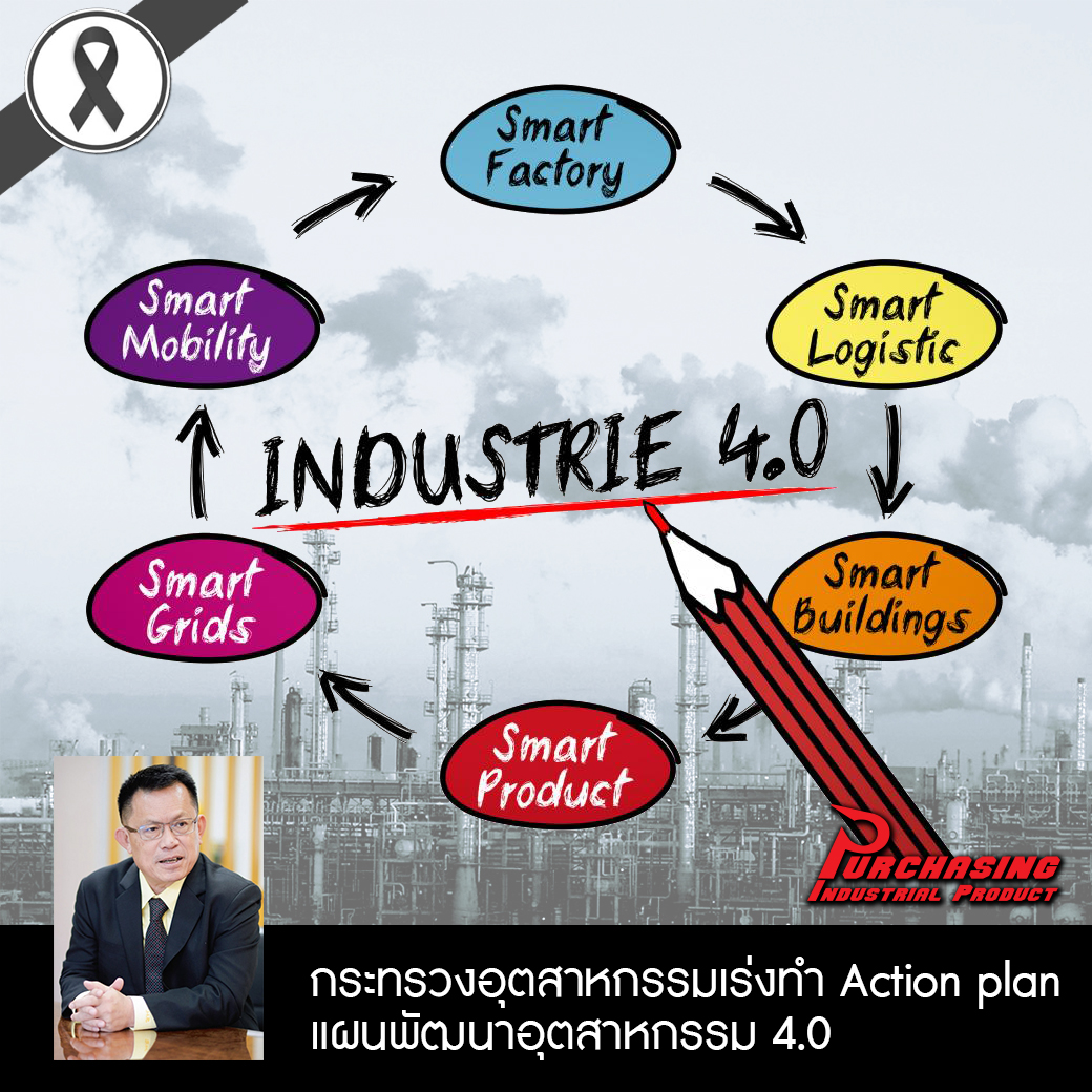 กระทรวงอุตสาหกรรมเร่งทำ Action plan แผนพัฒนาอุตสาหกรรม 4.0