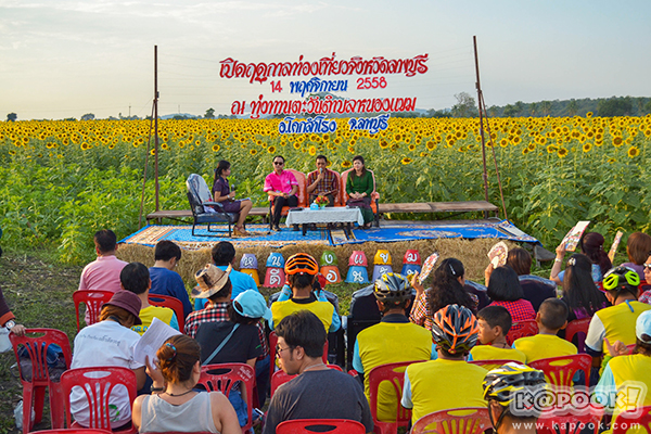สวยอลังการ...ดอกทานตะวันบานสะพรั่งเต็มท้องทุ่งลพบุรี